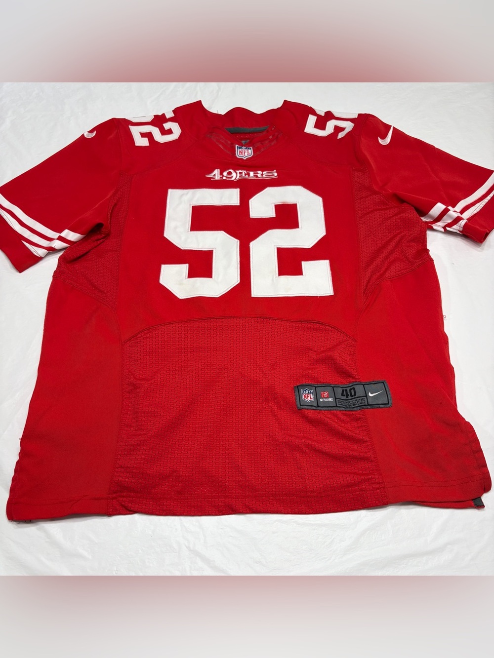 Nike San Francisco 49ers Patrick Willis #52 Red NFL Football Jersey Men’s 40 M
